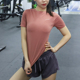 运动短袖 弹力显瘦速干衣健身上衣训练瑜伽服夏 女跑步t恤紧身修身