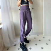 高腰收腹速干卫裤 跑步健身裤 宽松长裤 训练哈伦瑜伽裤 运动裤 女夏季