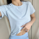 夏 健身上衣跑步训练速干运动T恤宽松罩衫 高端瑜伽服女秋薄款 短袖