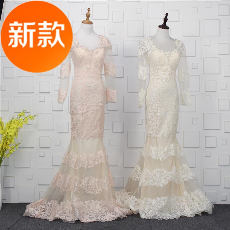 淑女长款l晚礼服女2020新款修身拖尾长袖主持人聚会晚会年会连衣在类目 女装/女士精品, 婚纱/旗袍/礼服, 礼服/晚装中 - 来自Buy2taobao.com提供专业的淘宝代购服务