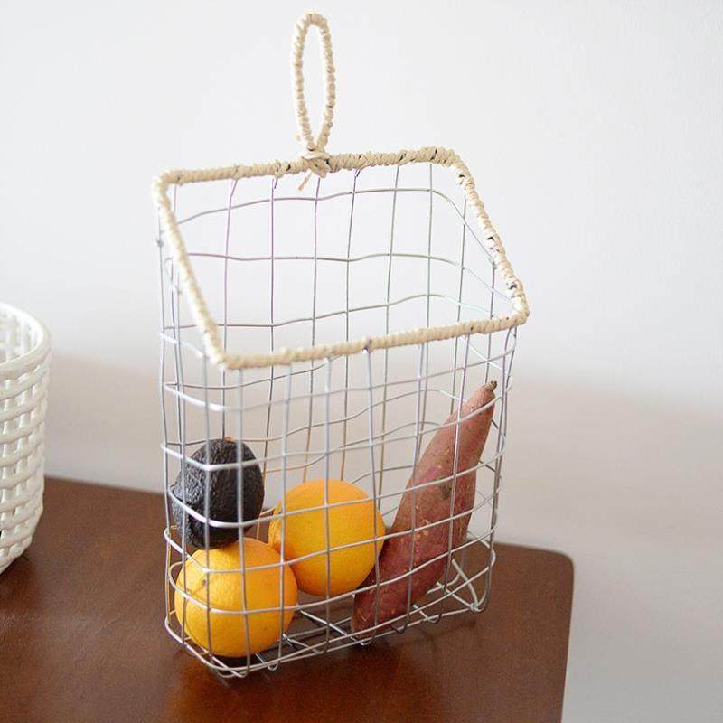 ins北欧桌面铁艺杂物收纳篮手提编织筐篮子零食面包陈列篮水果篮,节庆用品/礼品,文化创意餐具,淘宝优惠券,粉丝福利购,淘宝优惠卷