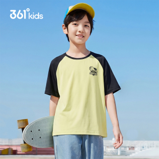 361°童装男童短袖针织衫2026年夏季新款