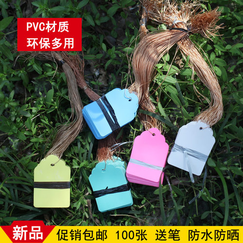 艺术秀PVC防水标签实用花卉牌