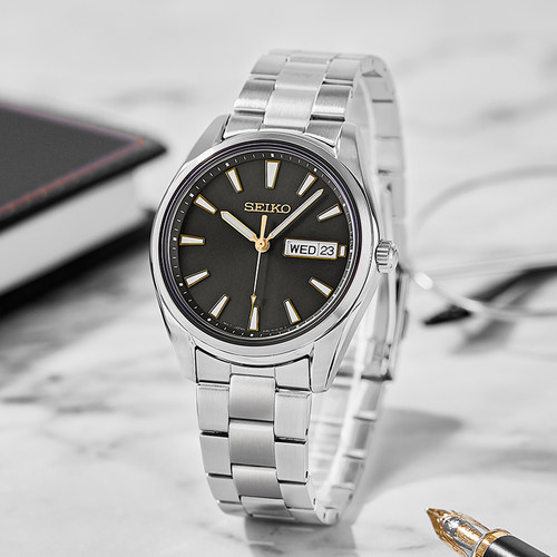 夜光指针蓝宝石镜面Seiko手表