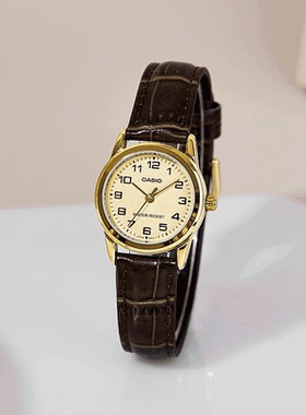卡西欧CASIO女表女士指针皮带防水休闲简约时尚手表海外直邮