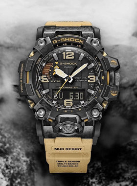 卡西欧手表男大泥王太阳能男士手表G-SHOCK正品GWG-2000海外直邮