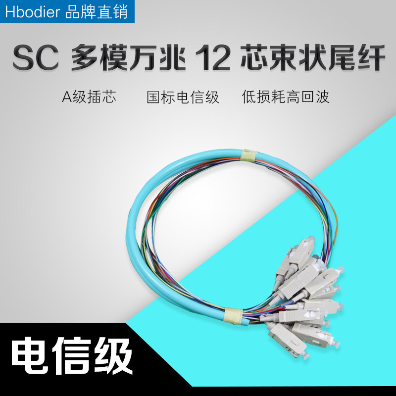 电信级SC 12芯多模万兆OM3束状尾纤UPC大方束纤50/125集束尾纤0.9|ruв категории сети оборудование/сети соответствующих, волоконно - оптического оборудования, волоконно - оптические прыгун - от Buy2taobao.com для оказания профессиональной услуги покупки агента Taobao