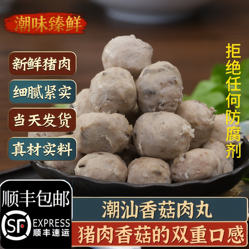潮汕手工香菇猪肉丸猪肉丸正宗
