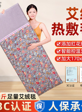 艾灸热敷毯电加热艾绒床垫艾草电热毯全身通用家用理疗垫养生熏蒸