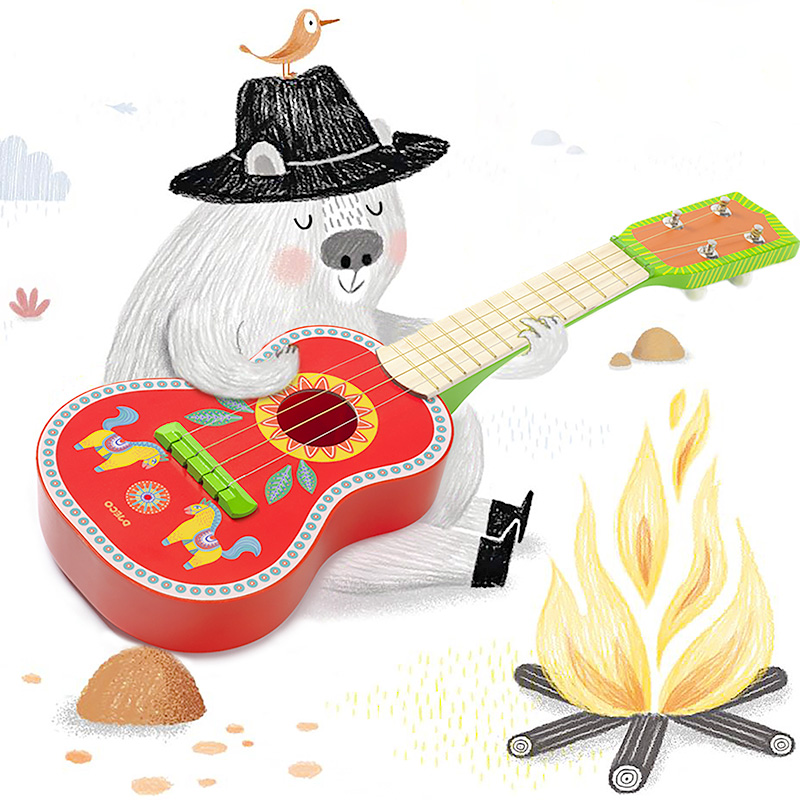 Djeco曼波尤克里里吉他仿真