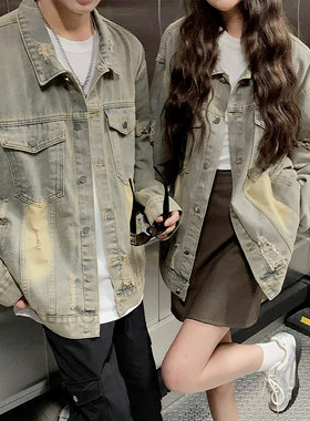 全村的希望原创工作室方寸先生nans男装jmhomme宽松牛仔夹克外套