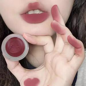 罐装唇泥哑光雾面丝绒不易掉色唇颊两用唇釉素颜提气色【送唇刷】