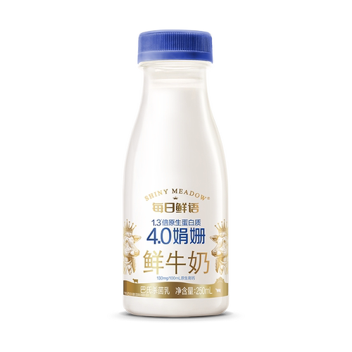每日鲜语4.0娟姗鲜牛奶250ml