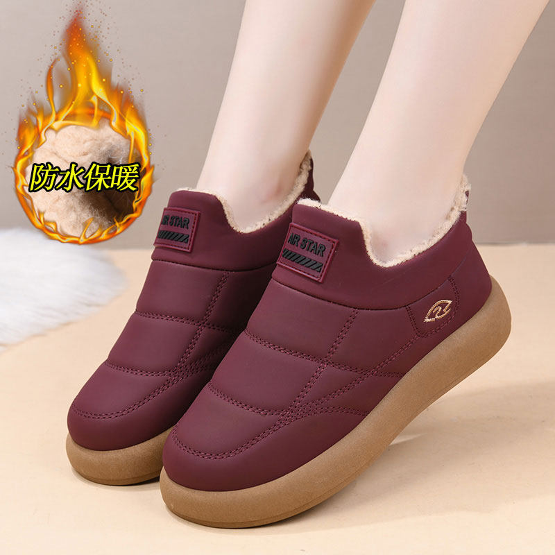 2025新款老北京布鞋棉鞋女冬加绒加厚居家保暖中老年妈妈雪地棉靴,女鞋,时尚雪地靴,淘宝优惠券,粉丝福利购,淘宝优惠卷