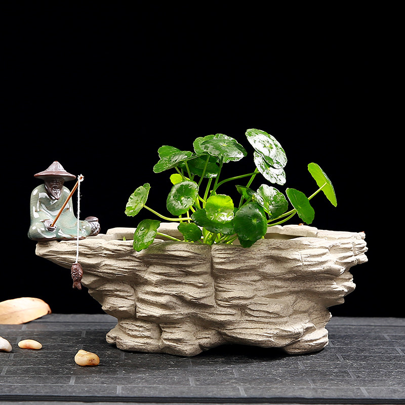 水仙花盆清仓特价水培铜钱草睡碗莲无孔家用金钱陶瓷大号彷石头盆,鲜花速递/花卉仿真/绿植园艺,花盆,淘宝优惠券,粉丝福利购,淘宝优惠卷