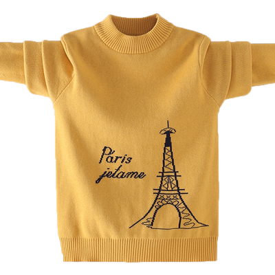 纯棉毛衣休闲男孩圆领打底学生