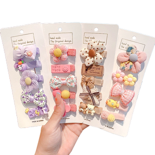 婴儿发饰夹子儿童小发夹可爱宝宝超萌婴幼儿短发发卡女孩胎毛头饰