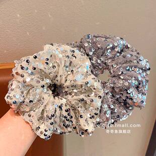 儿童超闪亮片发圈韩版气质女童超大皮筋不伤发女孩高弹力扎发发绳