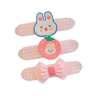 宝宝短款刘海碎发魔术贴女童不伤发发带帖婴儿后脑勺发夹梳理神器