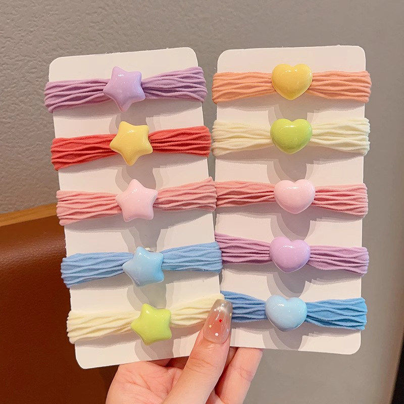 儿童糖果色毛巾圈女童扎马尾丸子头发绳发圈小女孩不伤发头绳发饰