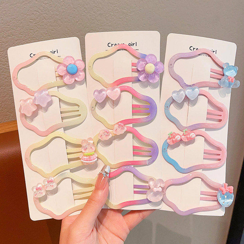 儿童刘海云朵bb夹女童不伤发高颜值发卡宝宝前额碎发夹小女孩头饰