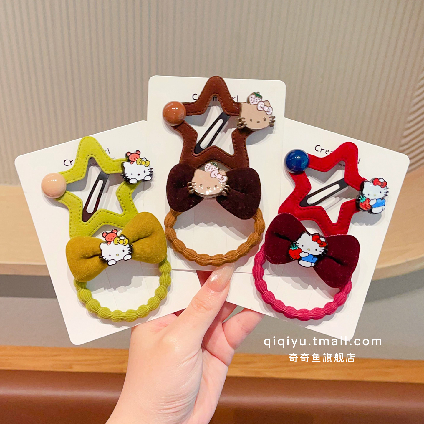 女童发饰头绳女孩蝴蝶结小皮筋