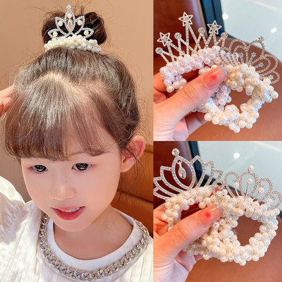儿童皇冠头饰公主韩国新款珠珠
