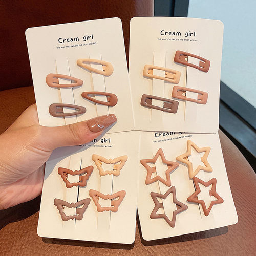 女童卡碎发爱心小发夹