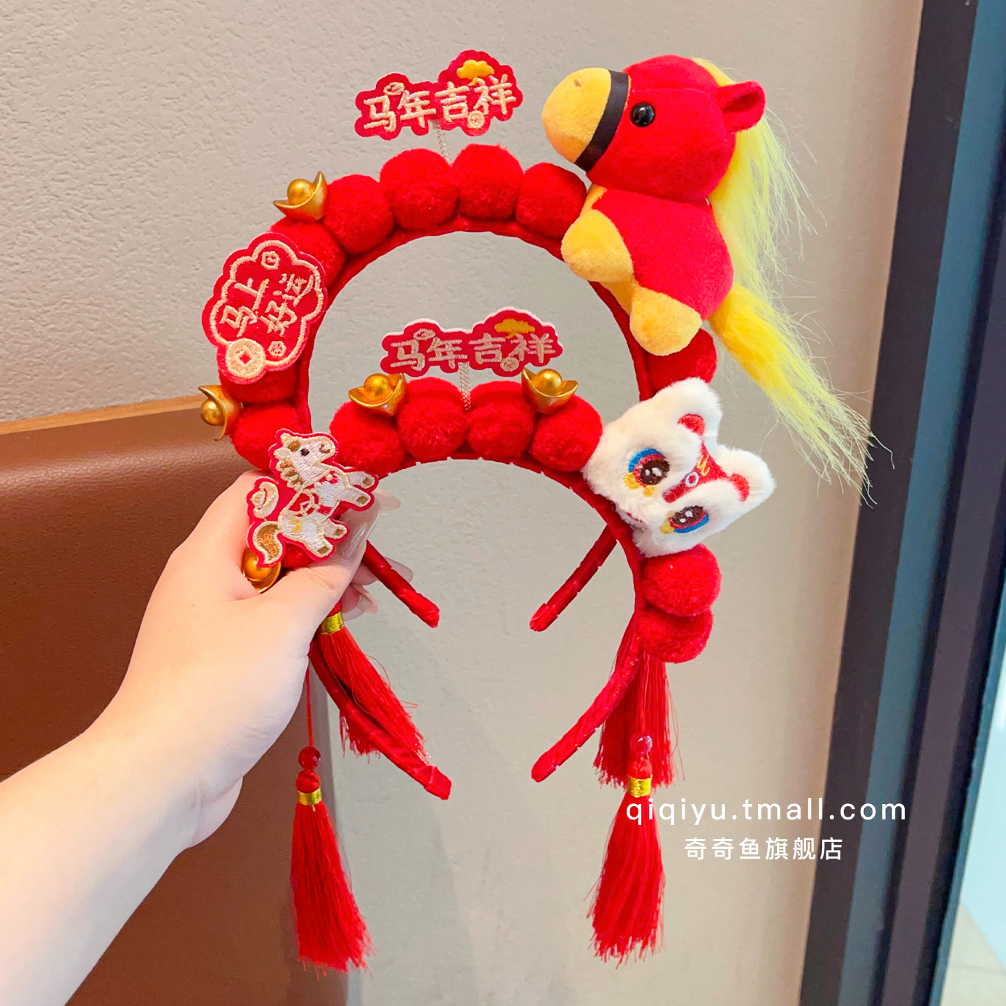 2026年新款女童马年头饰新年