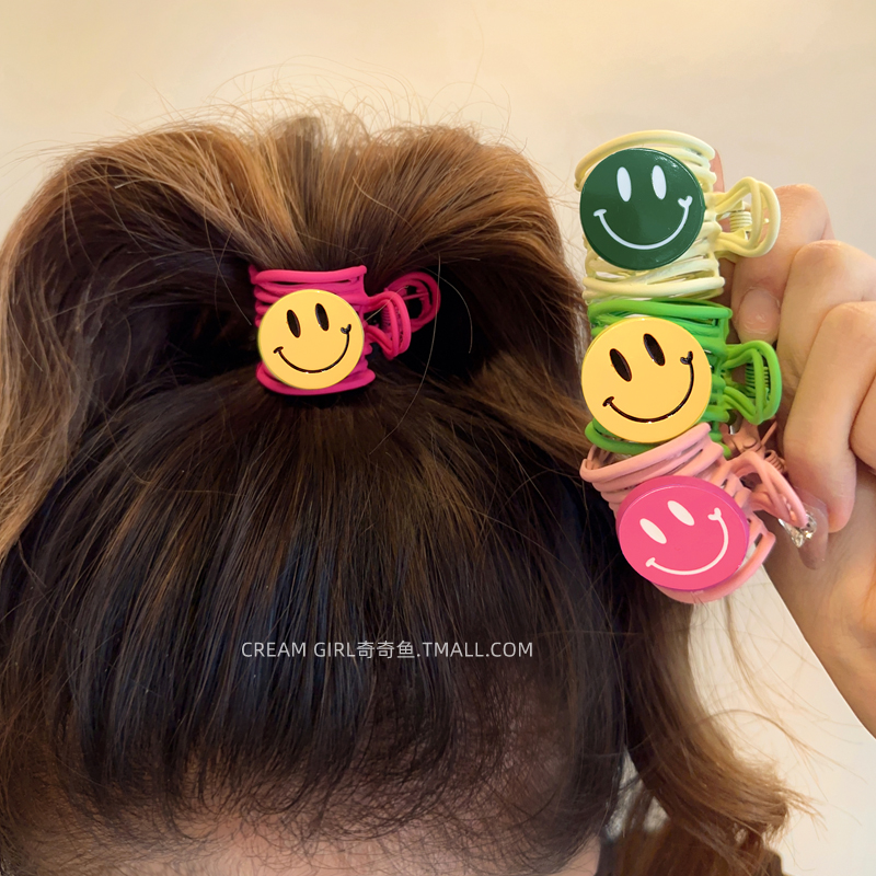 女童马卡龙高马尾抓夹