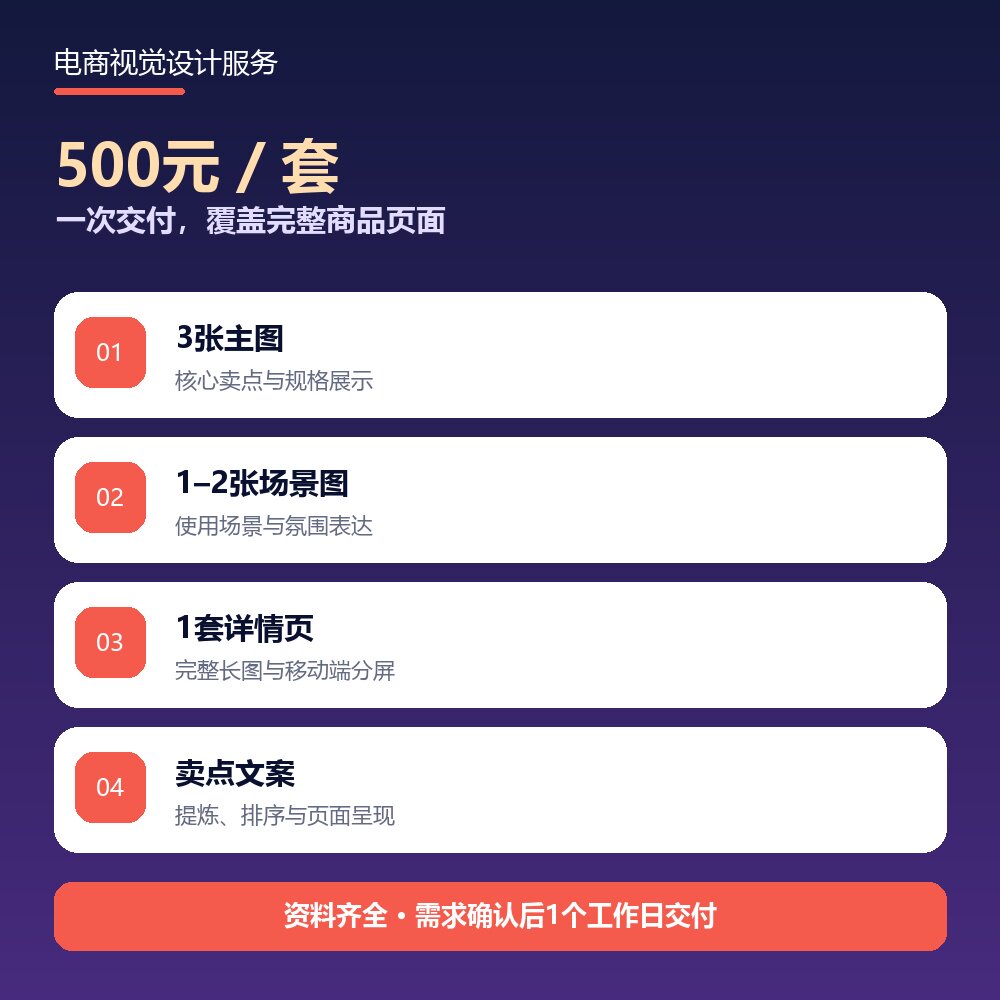 生鲜电商上架资料 含主图场景图和详情页 电商视觉设计服务