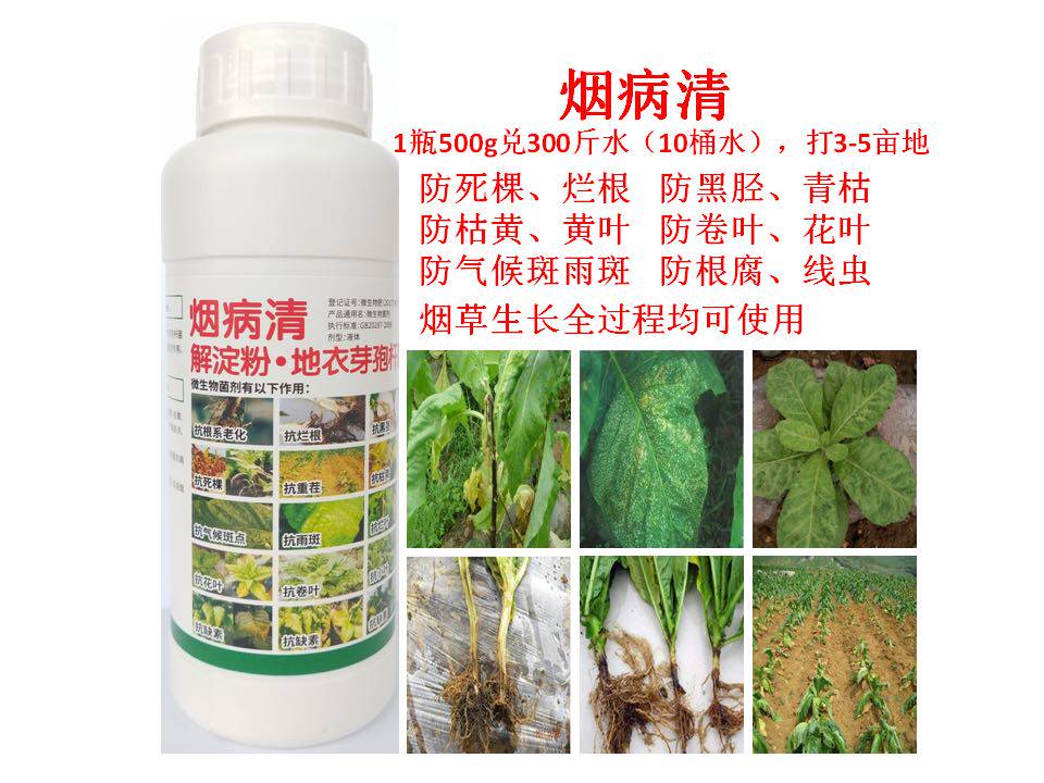 烟草专用药烟病清青枯病黑胫病根腐病根结线虫死苗烂根一喷绿包邮