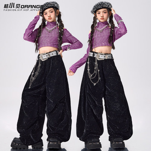 女童爵士舞服装jazz穿搭模特