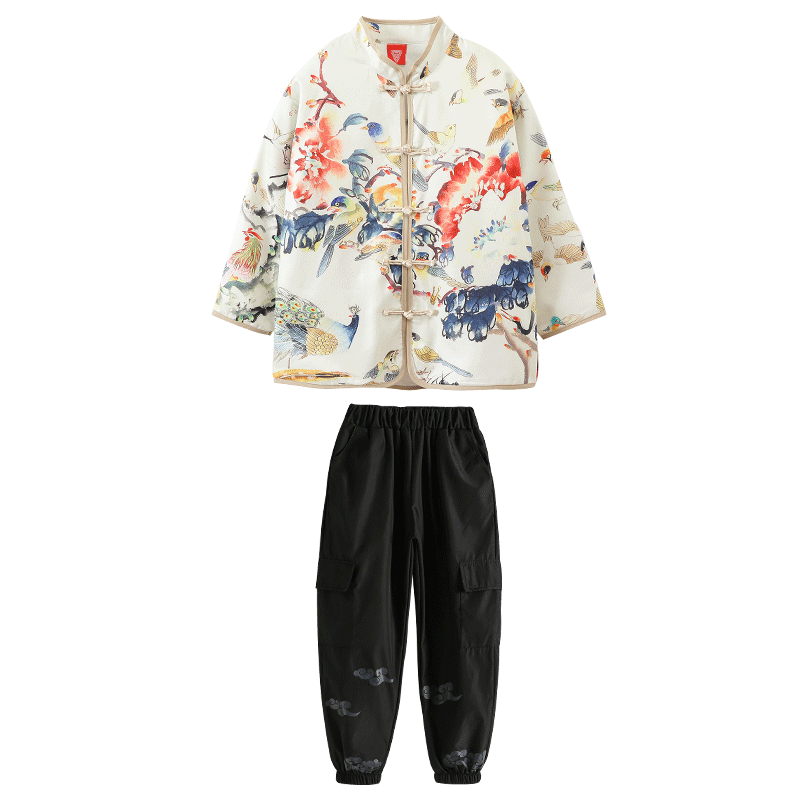 儿童中国风合唱服啦啦操演出服