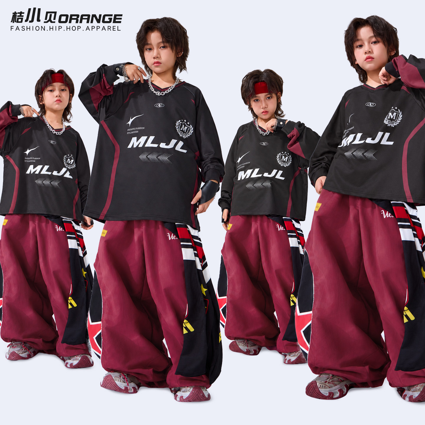 街舞儿童潮服嘻哈hiphop男女童