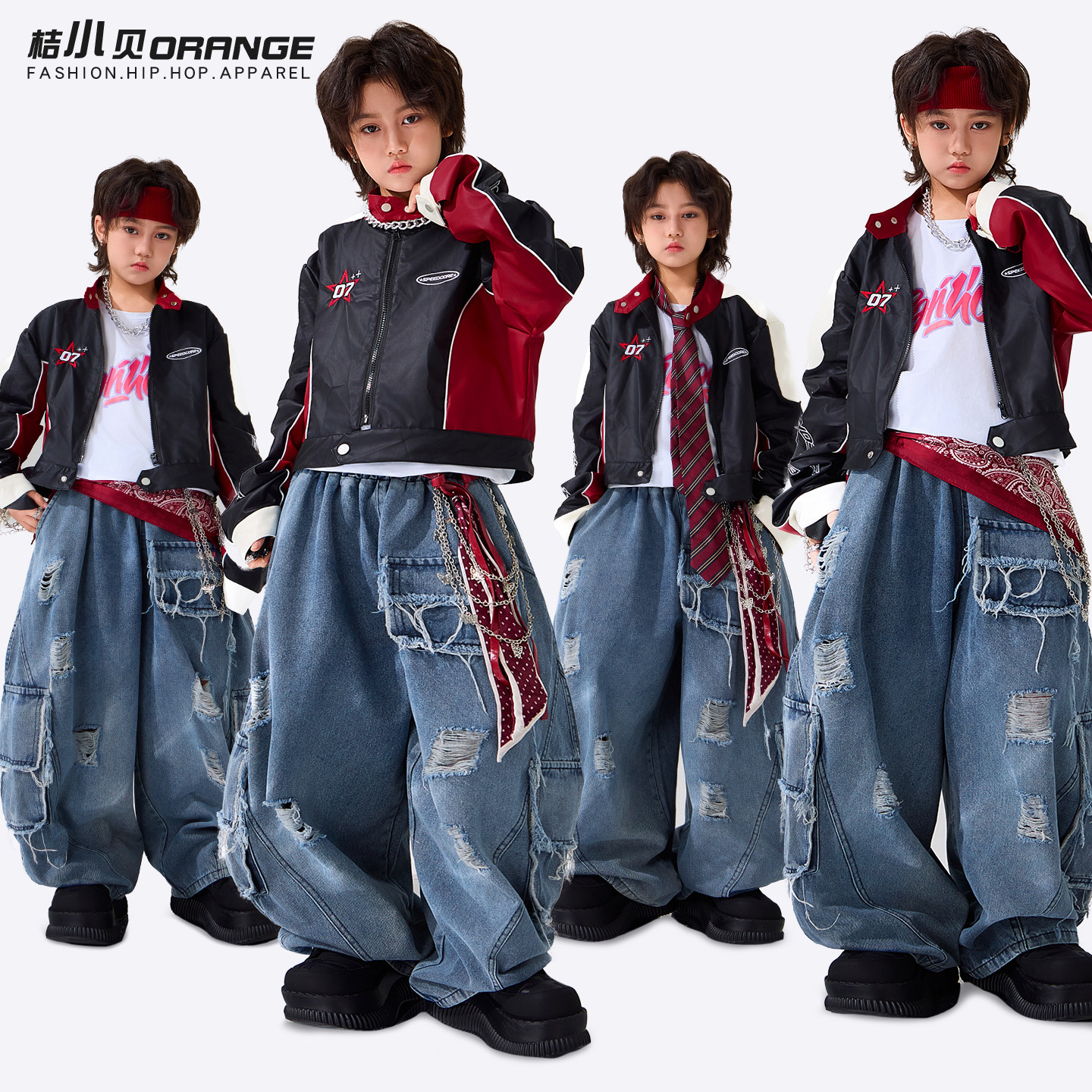 街舞服装儿童酷帅潮服少儿架子鼓