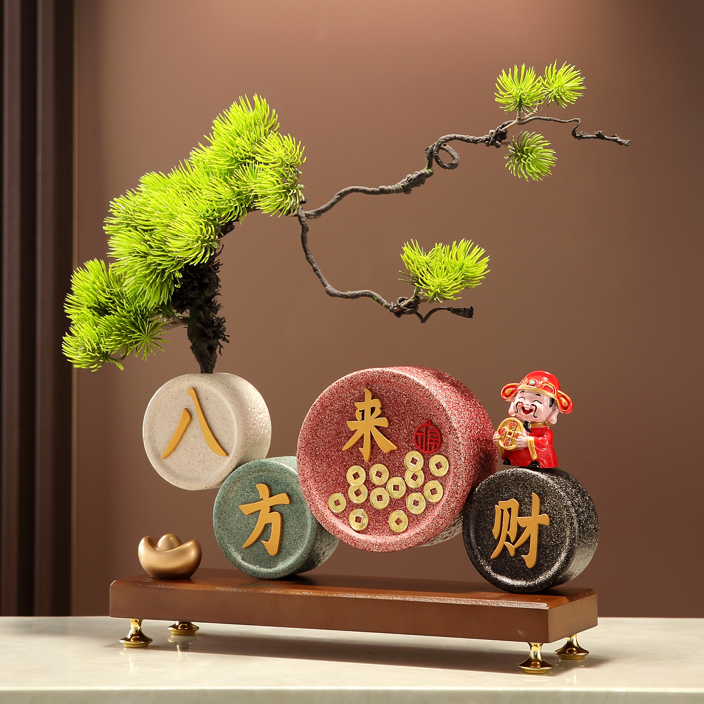 蕊顺八方来财高级感摆件