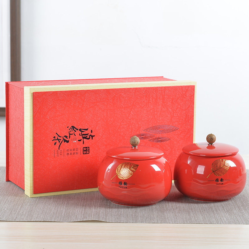 麦辞 高档滇红茶礼盒 云南红茶凤庆滇红包装盒半斤装空盒批发