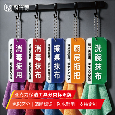 竖款厨房工具物品分类标识全套