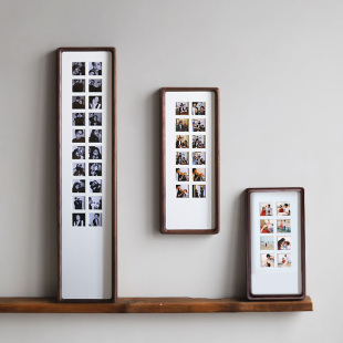 洗照片相框结婚照挂墙情侣48宫格礼物婚纱照实木定制打印装 裱框