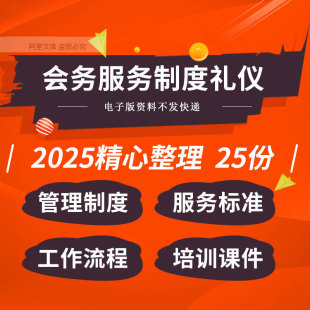 企业公司会务管理制度工作流程操作SOP服务标准手册礼仪培训ppt