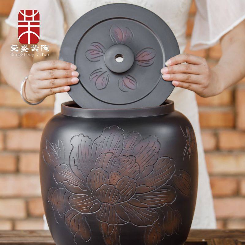 水桶家用储水用陶瓷带盖纯净水桶老式储水缸新款茶台泡茶抽水养水,家庭/个人清洁工具,水桶,淘宝优惠券,粉丝福利购,淘宝优惠卷