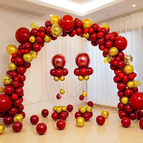 气球拱门杆子开业气氛布置气球周年庆结婚背景墙活动场景生日装饰