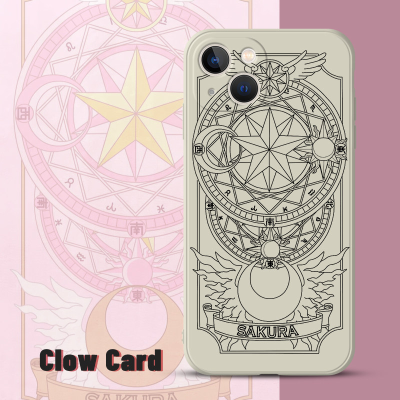 库洛牌适用于iPhone14 12promax苹果13魔卡11少女樱se百变小樱7二次元8plus小米10一加9pro红
