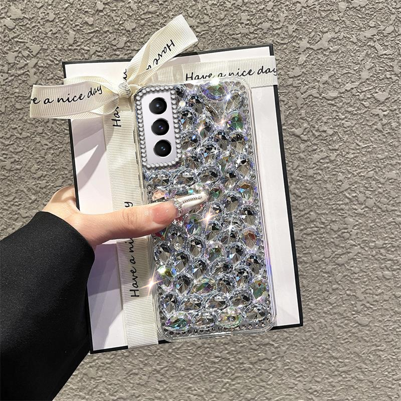 高端奢华镶钻手机壳，不掉钻，不发黄