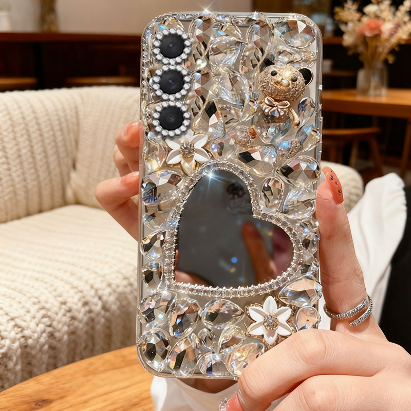 高端奢华镶钻手机壳，不掉钻，不发黄