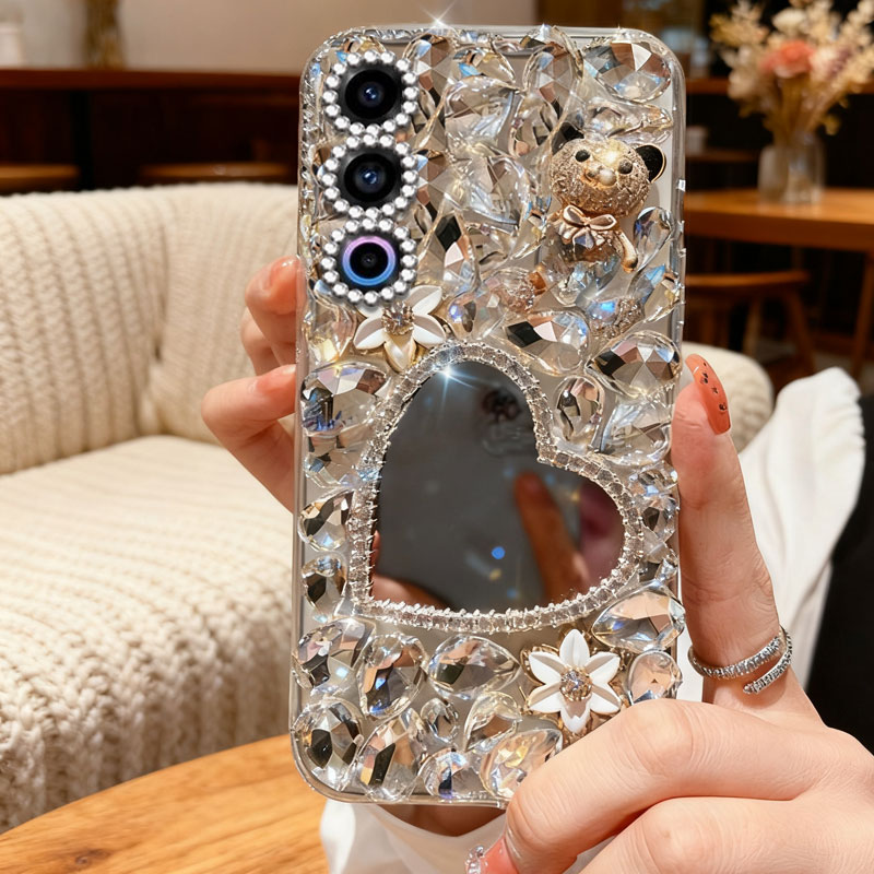 高端奢华镶钻手机壳，不掉钻，不发黄