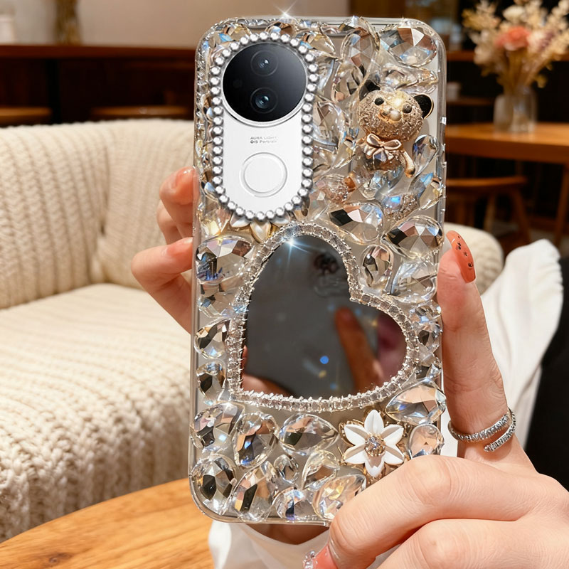 高端奢华镶钻手机壳，不掉钻，不发黄