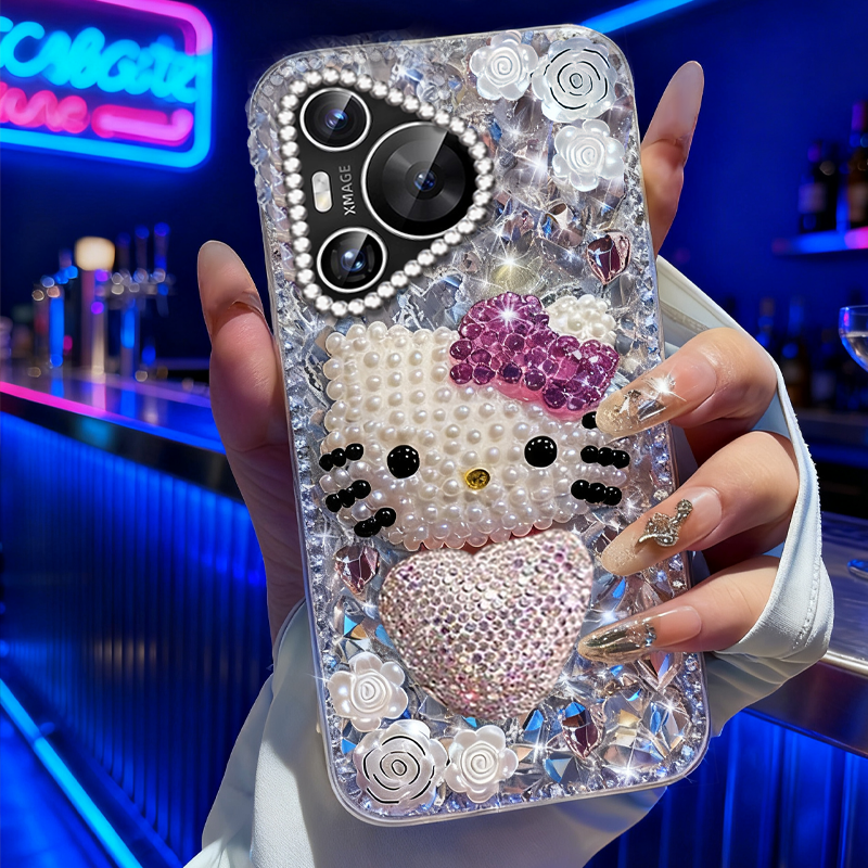 高端奢华镶钻手机壳，不掉钻，不发黄