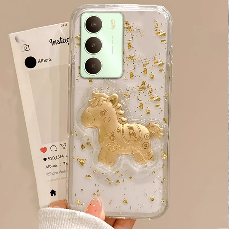 2026马年新款，透明高级金箔，不发黄